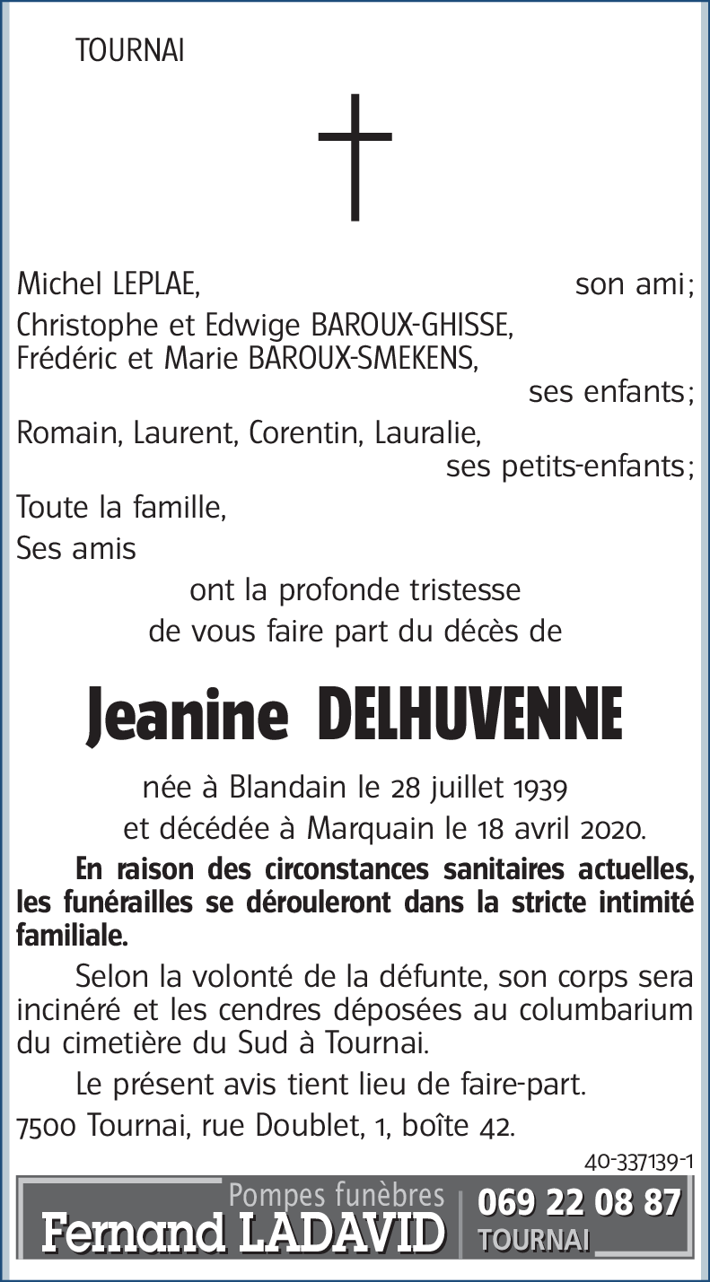 Jeanine DELHUVENNE
