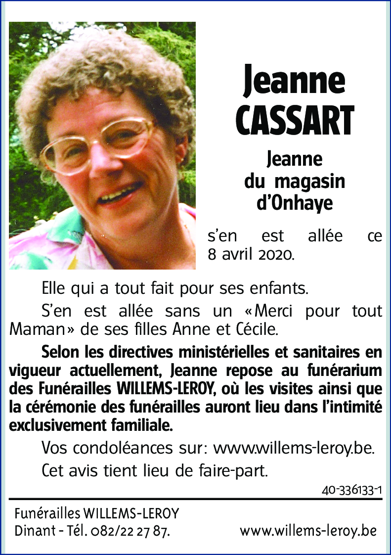 Jeanne CASSART