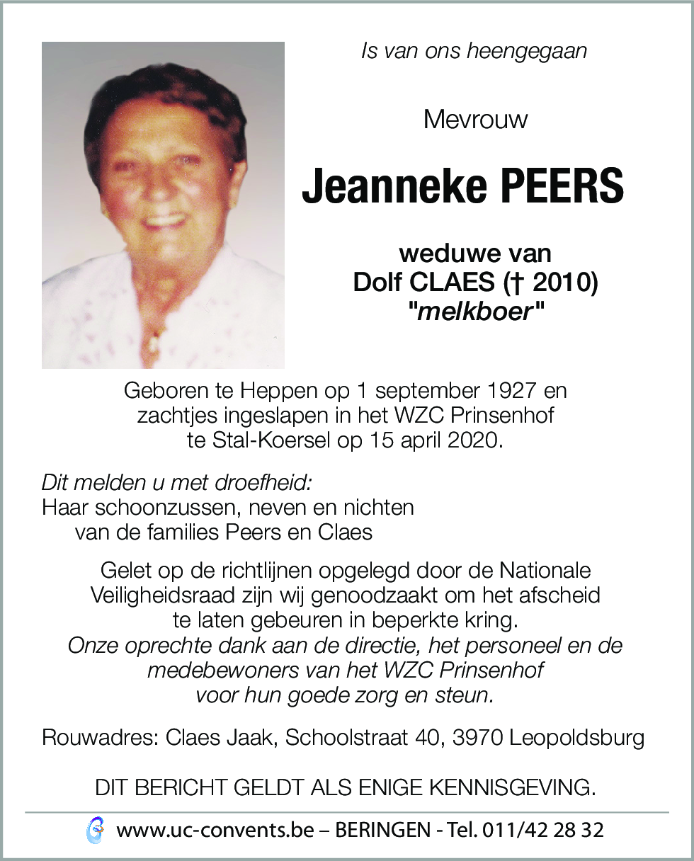 Jeanneke Peers