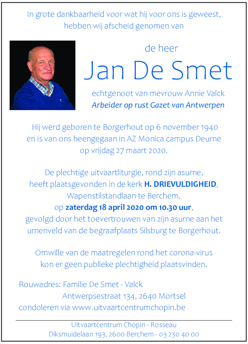 Joannes De Smet