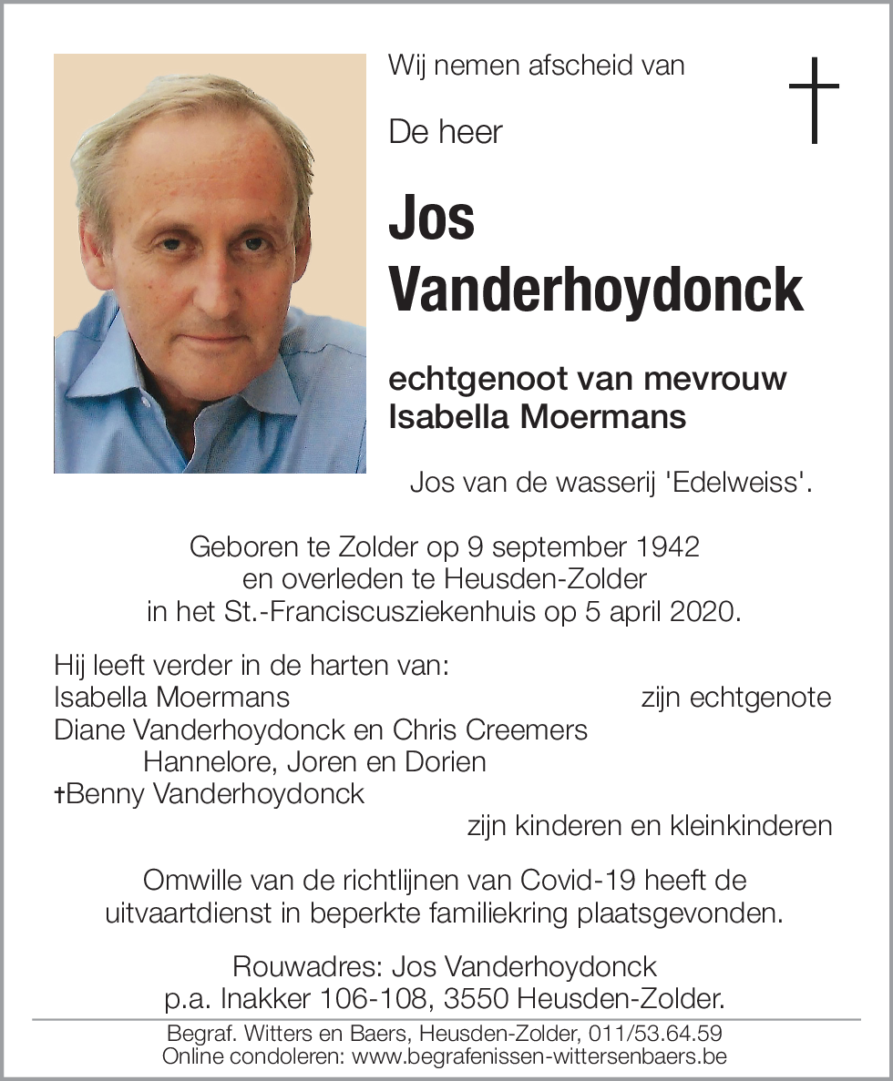 Jos Vanderhoydonck