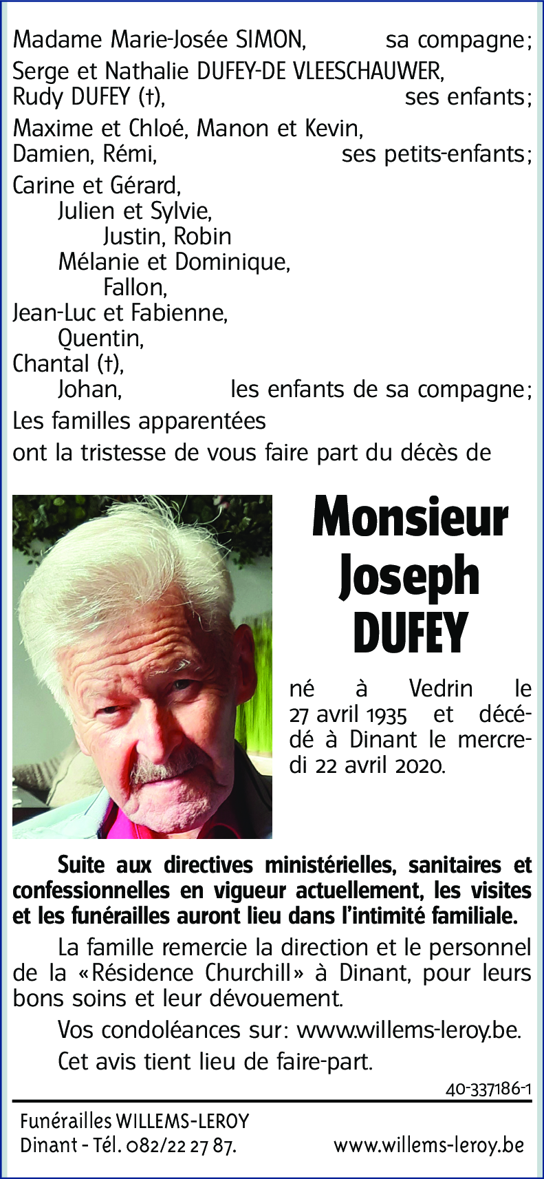 Joseph DUFEY