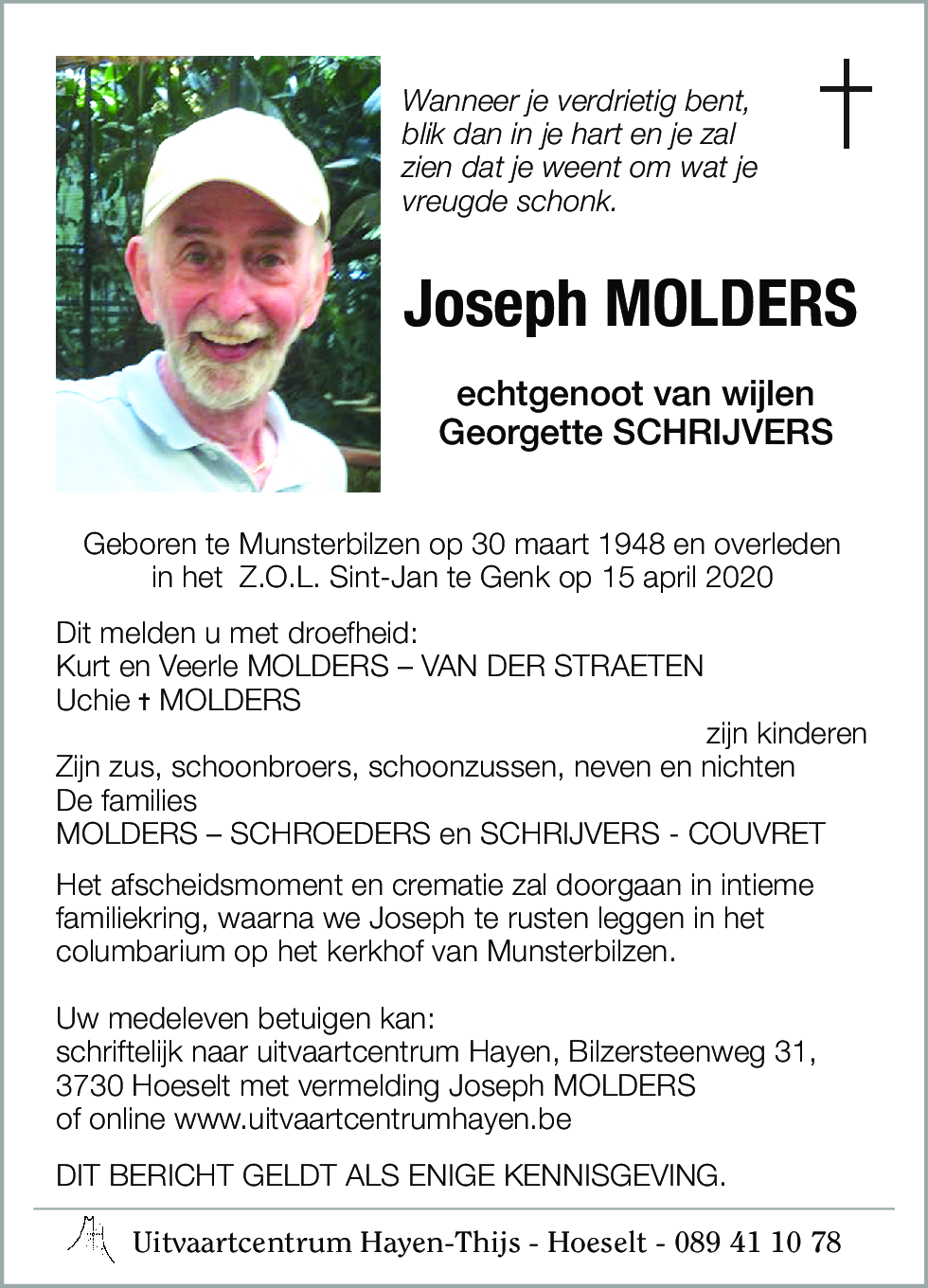 Joseph MOLDERS
