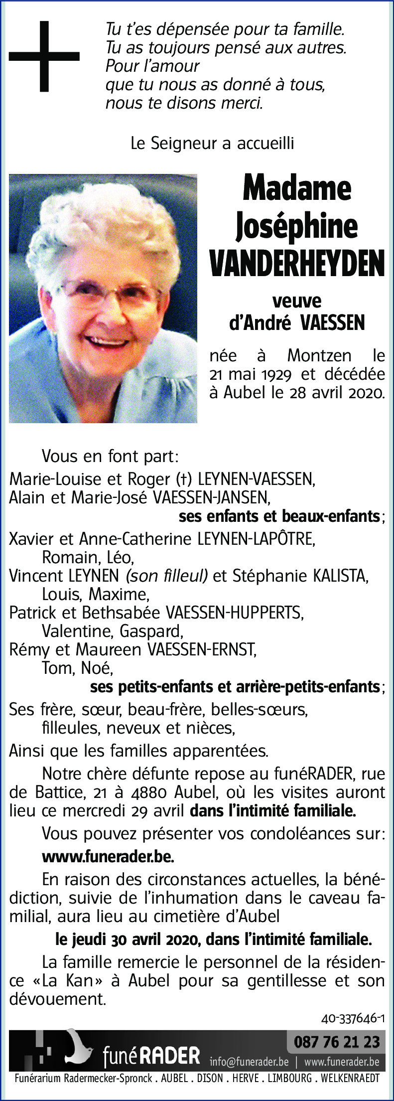Joséphine VANDERHEYDEN