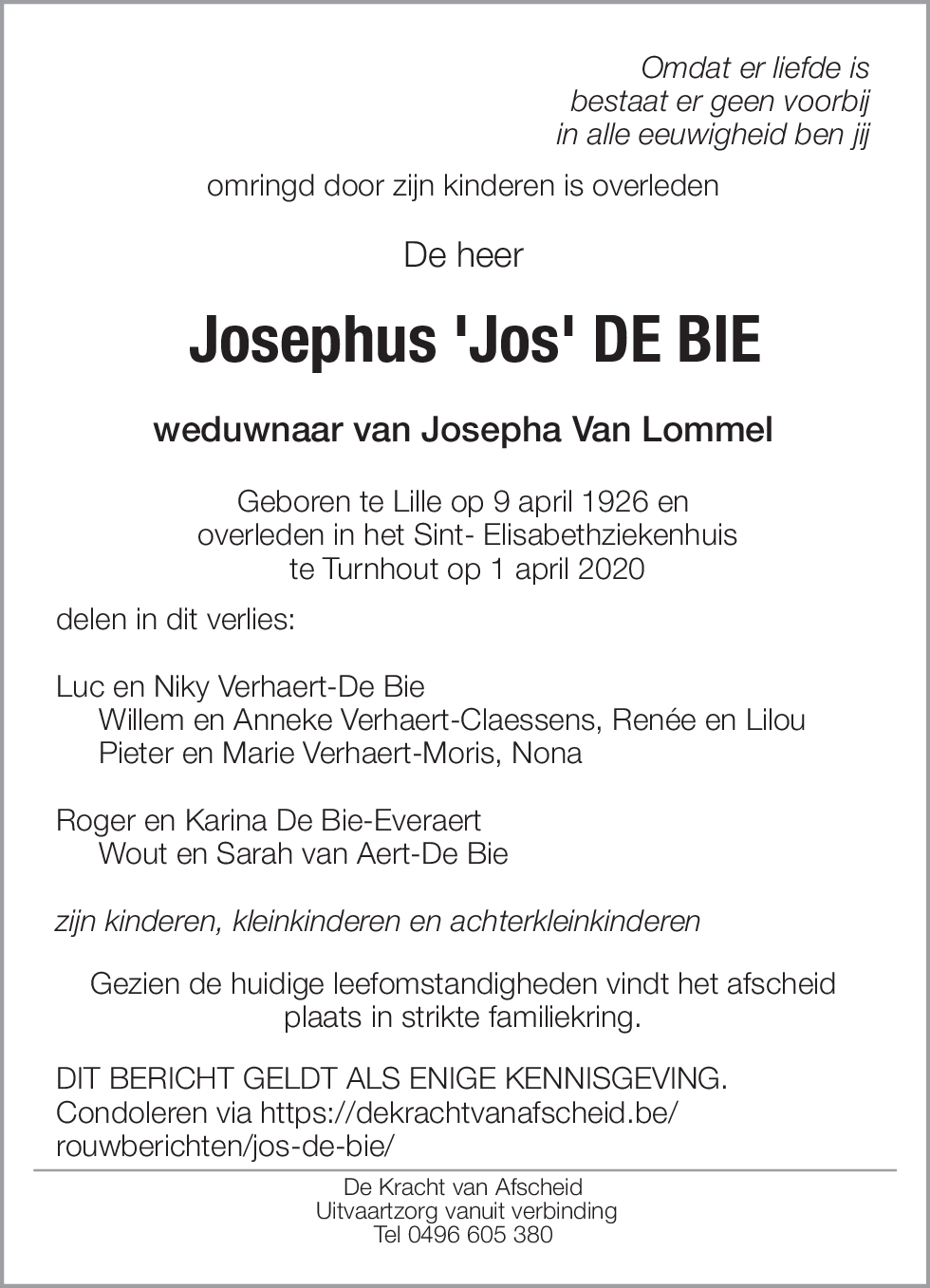 Josephus De Bie