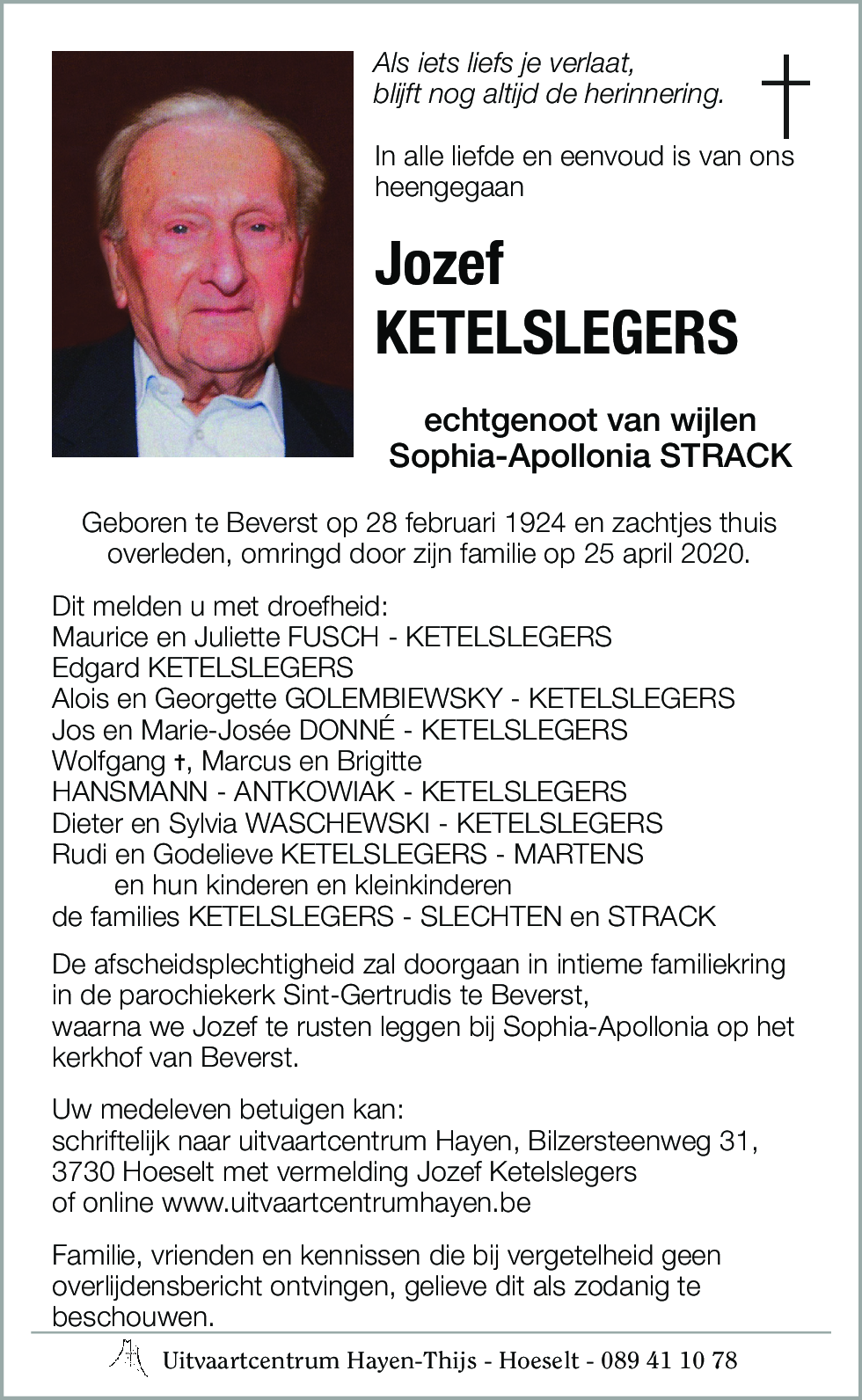 Jozef KETELSLEGERS
