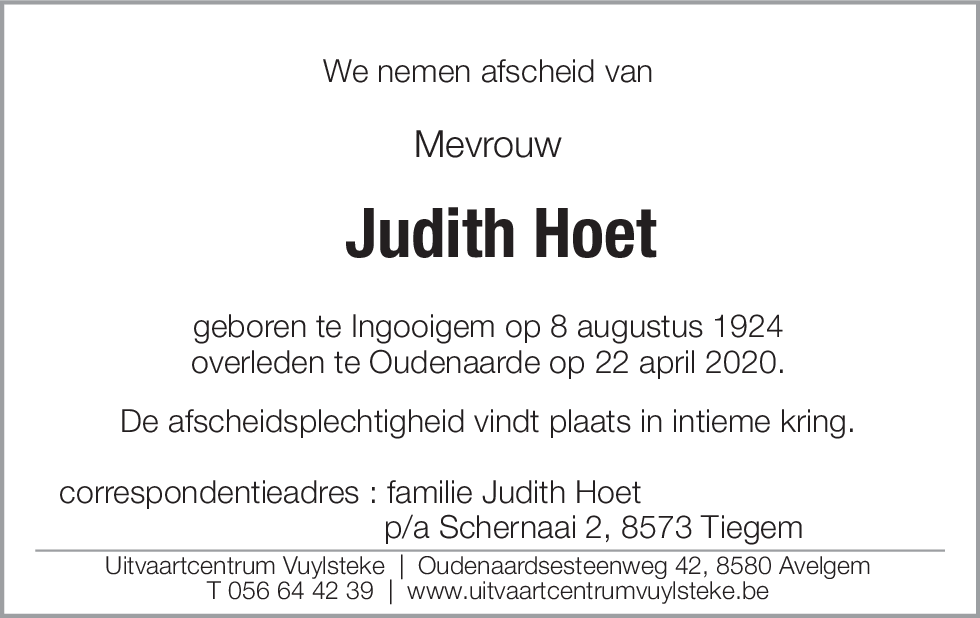 Judith Hoet