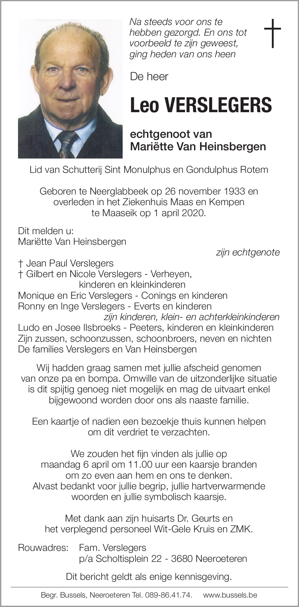 Leo VERSLEGERS