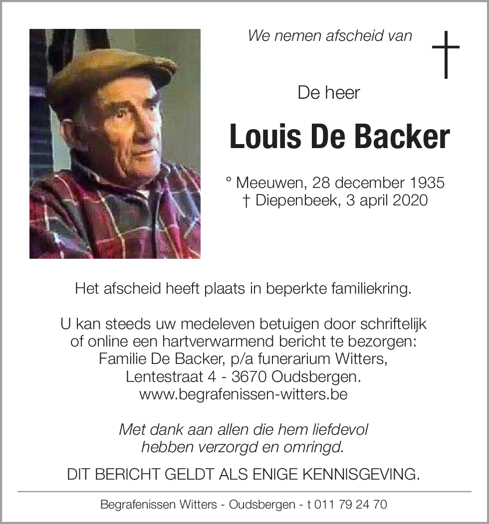 Louis De Backer