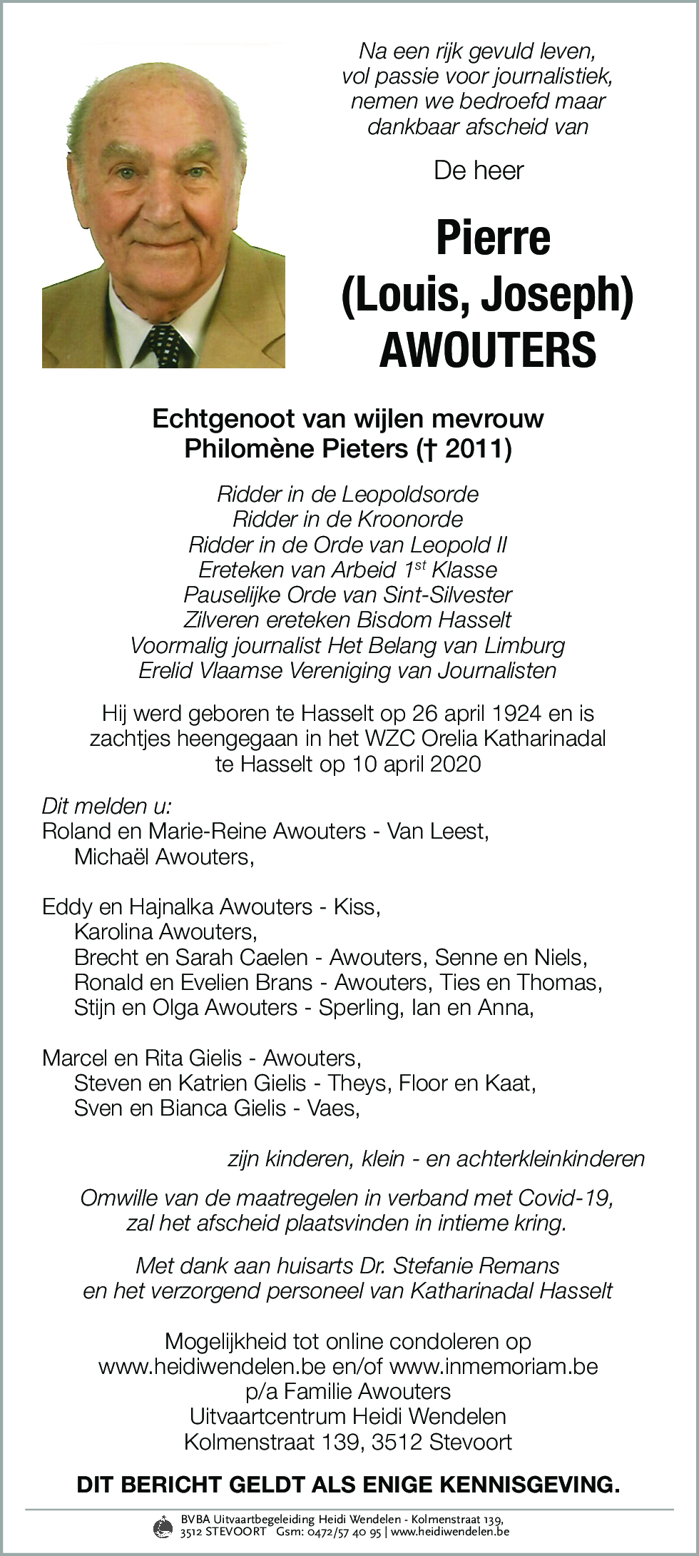 Louis Joseph Awouters