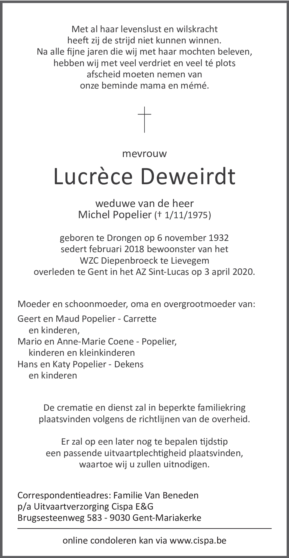 Lucrèce Deweirdt