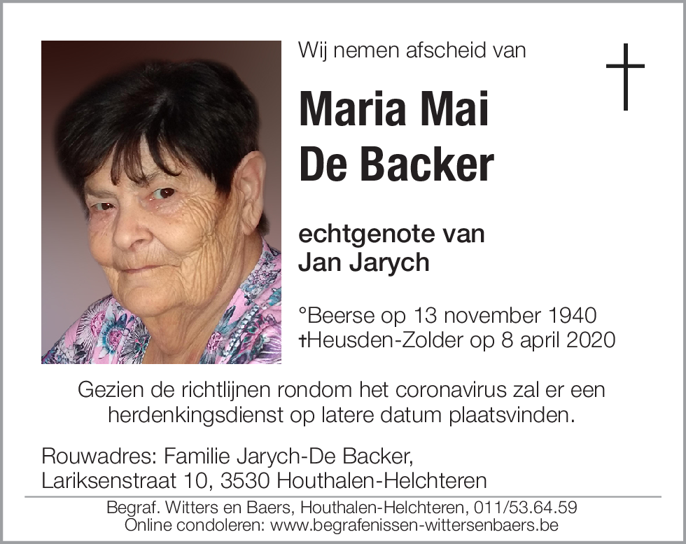 Maria Mai De Backer