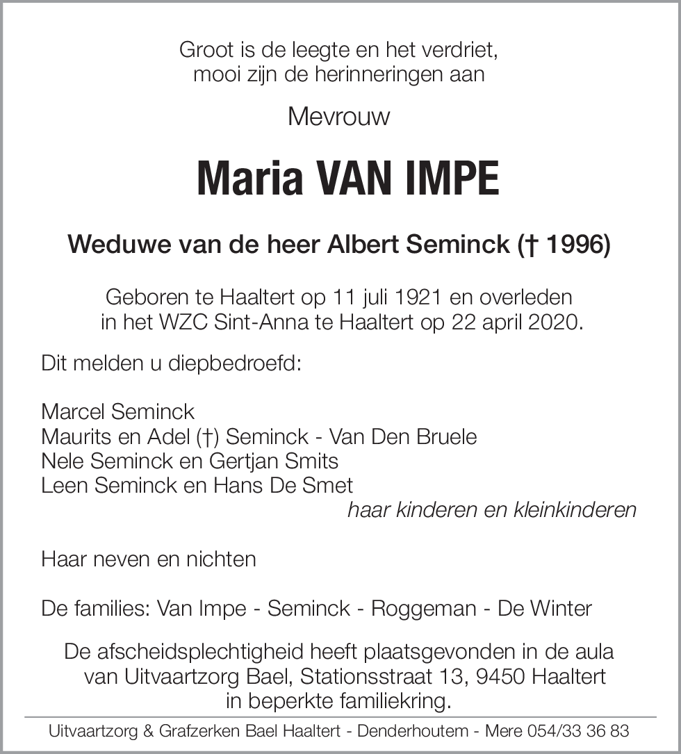 Maria Van Impe