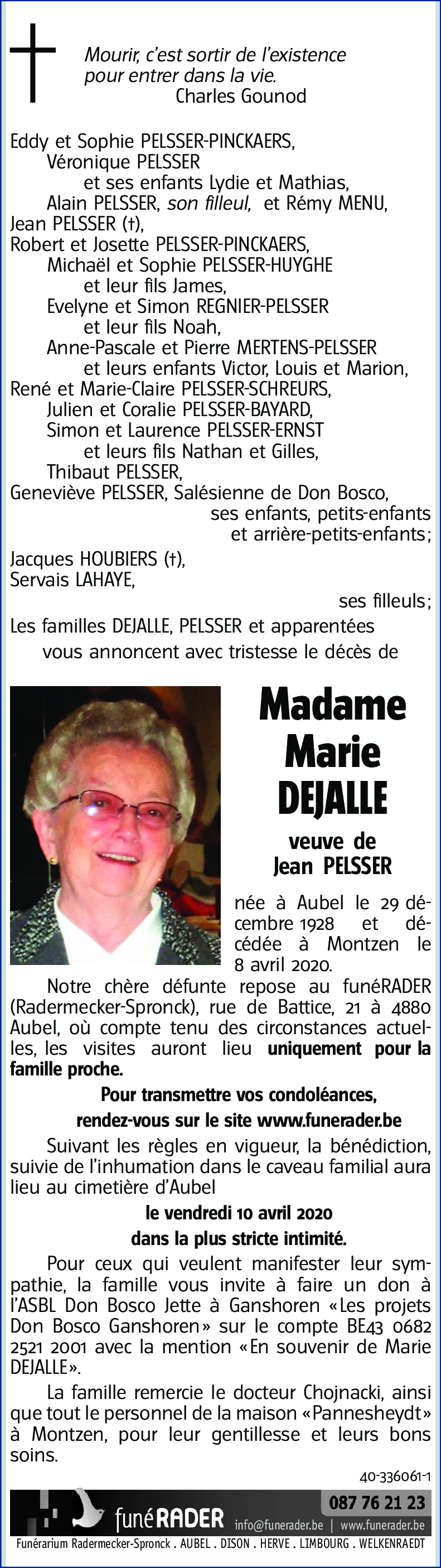 Marie DEJALLE