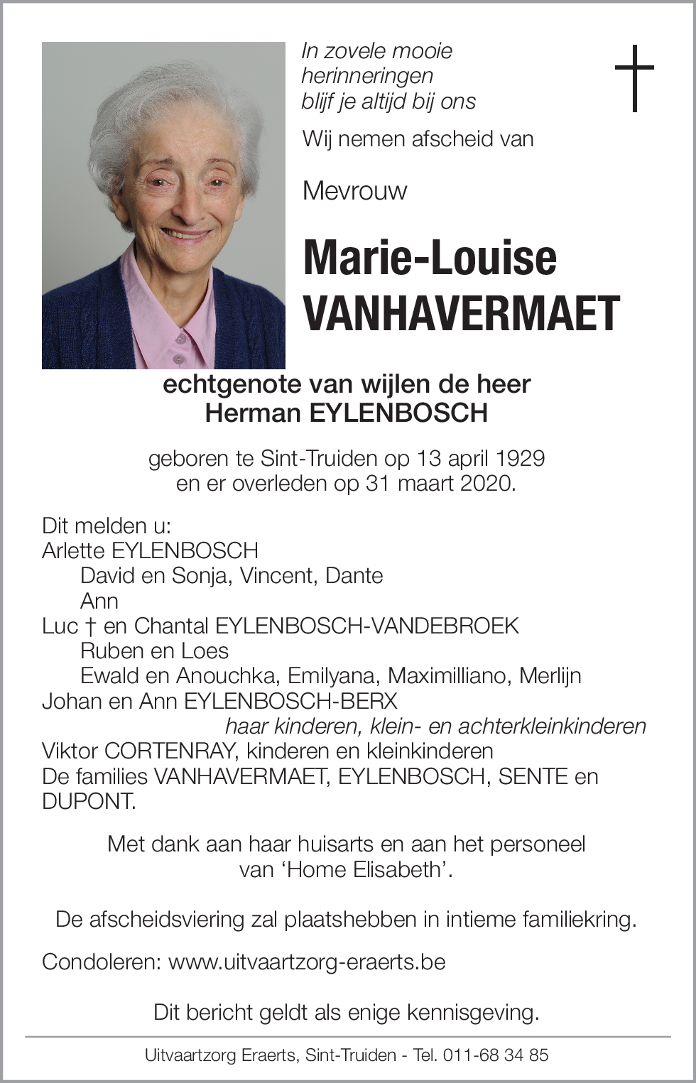 Marie-Louise Vanhavermaet
