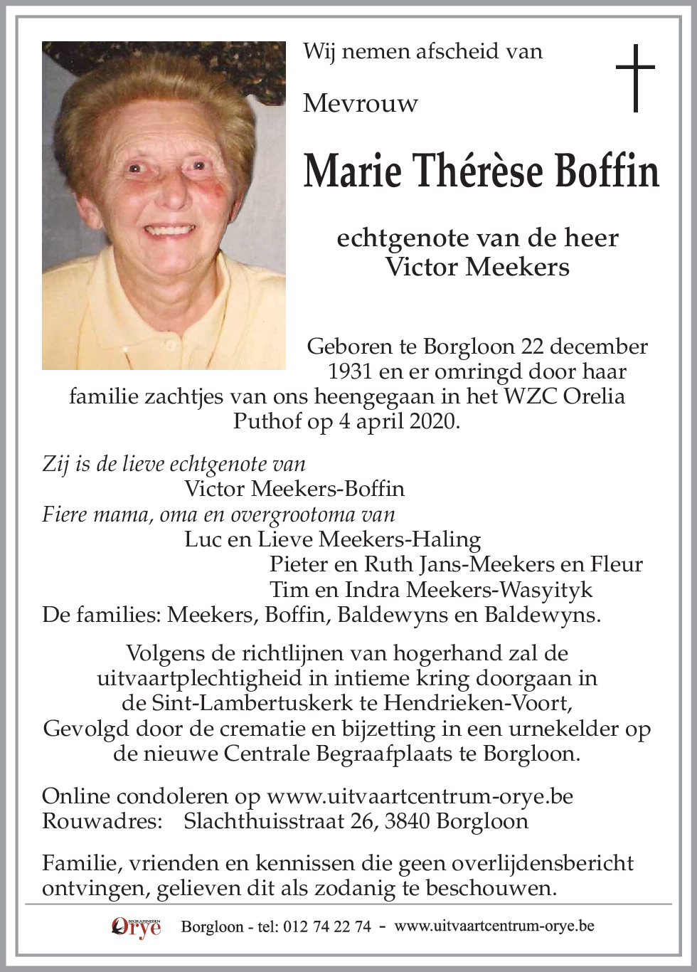 Marie Thérèse Boffin