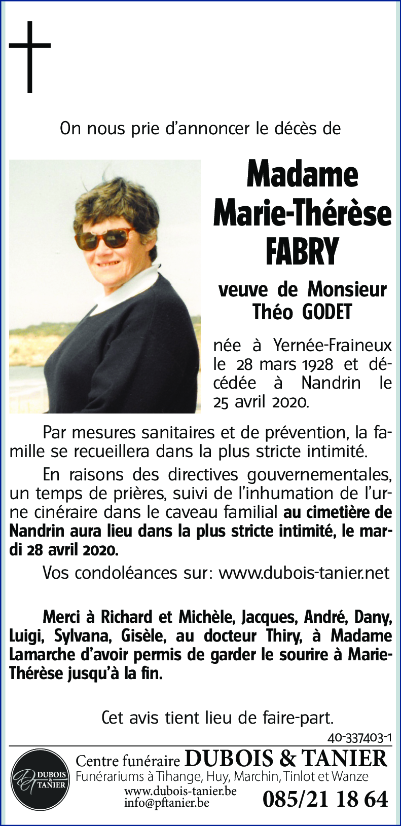 Marie-Thérèse FABRY