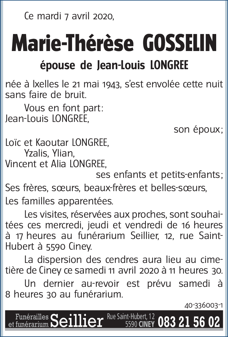 Marie-Thérèse GOSSELIN