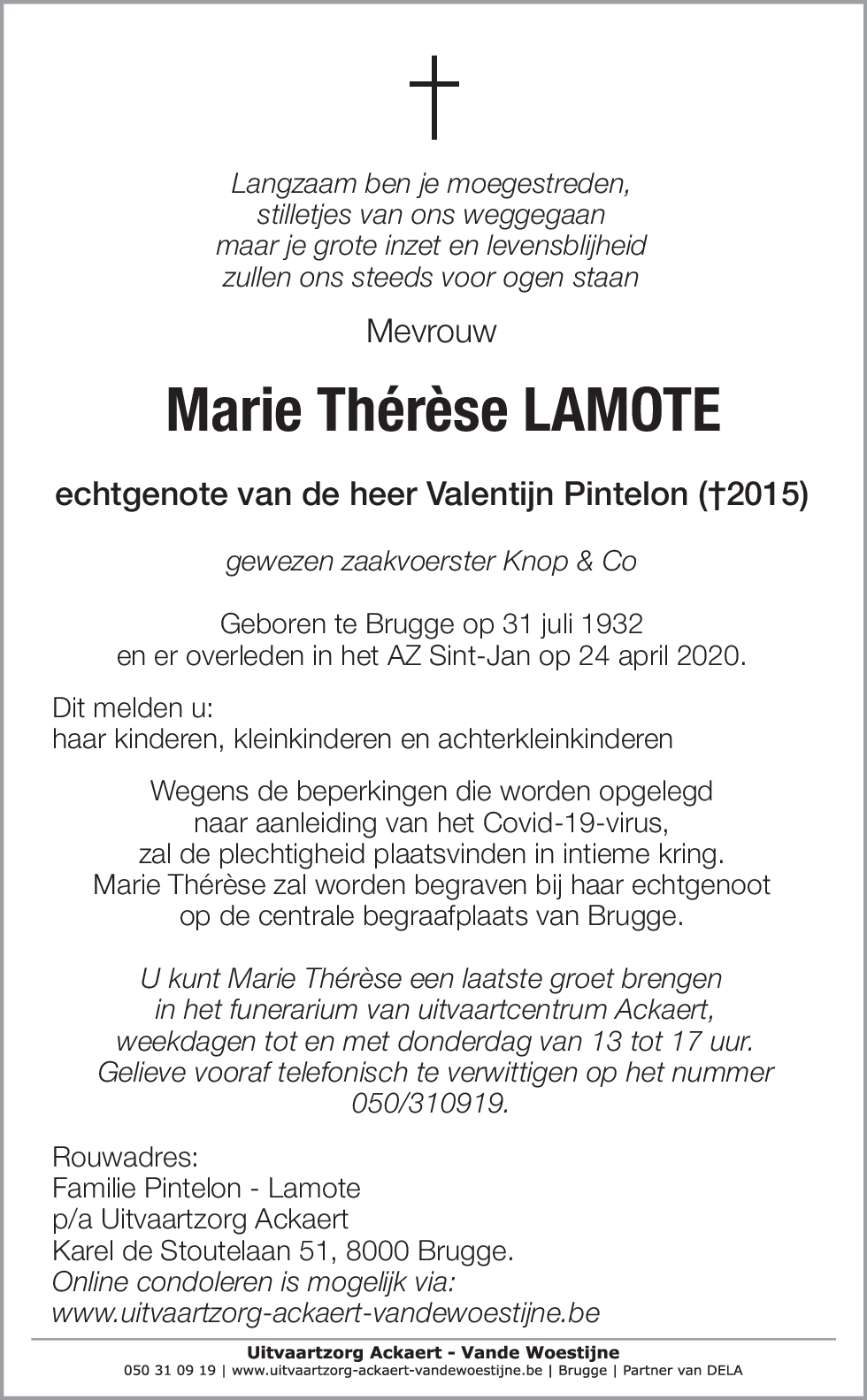 Marie Thérèse Lamote