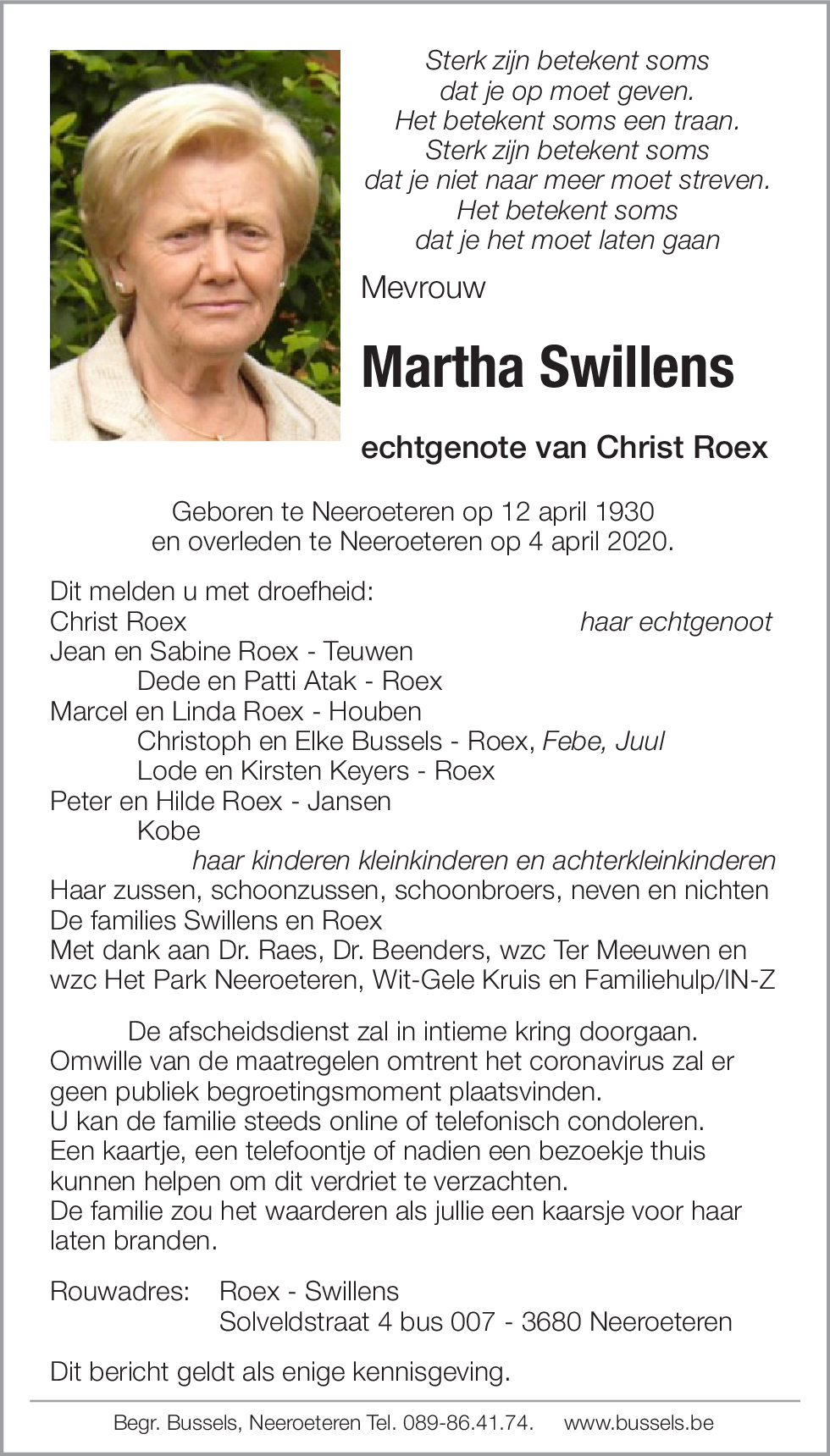 Martha SWILLENS