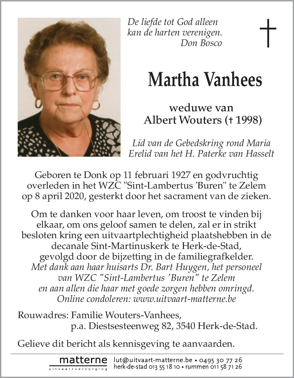 Martha Vanhees
