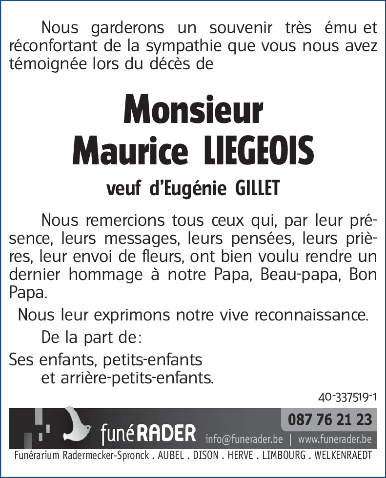 Maurice LIEGEOIS