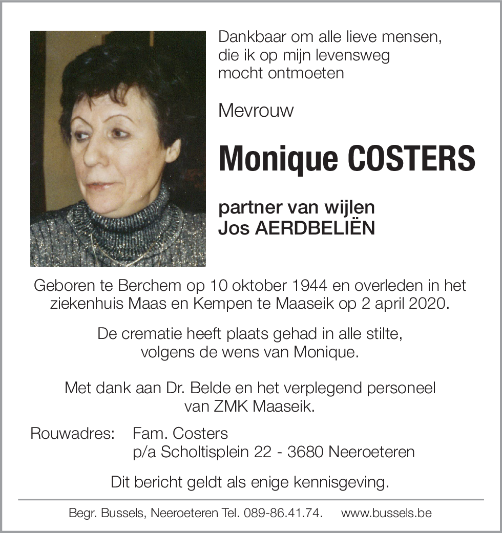 Monique COSTERS