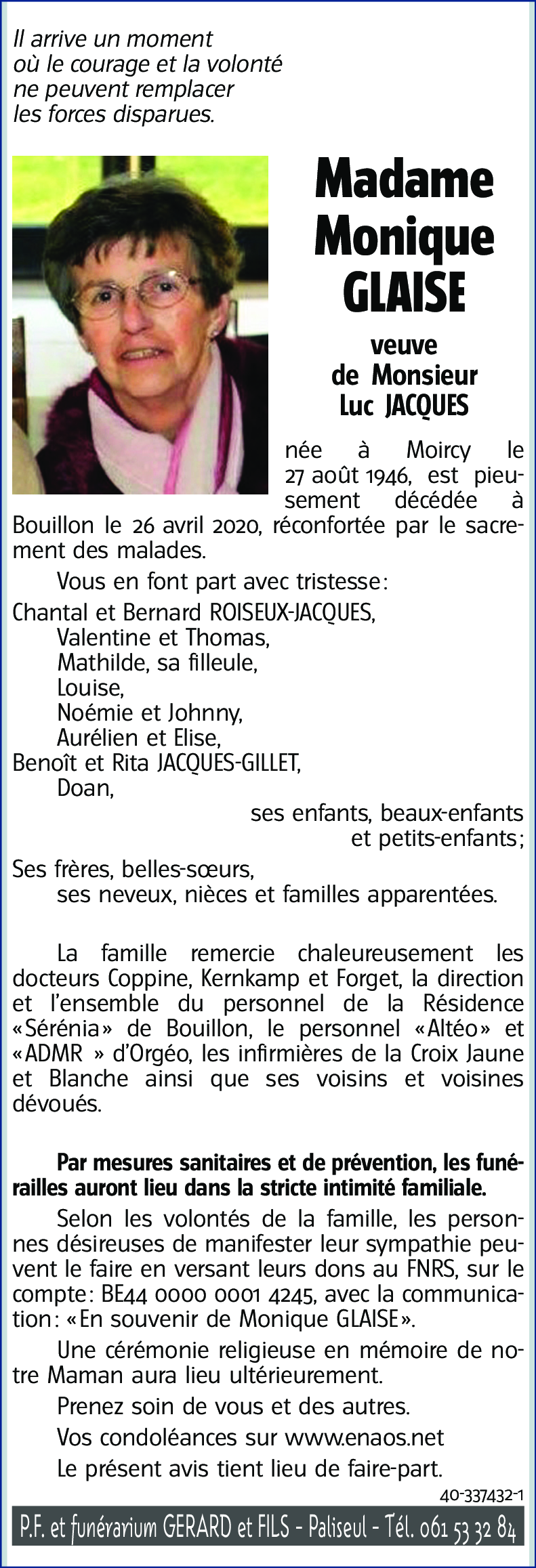 Monique GLAISE