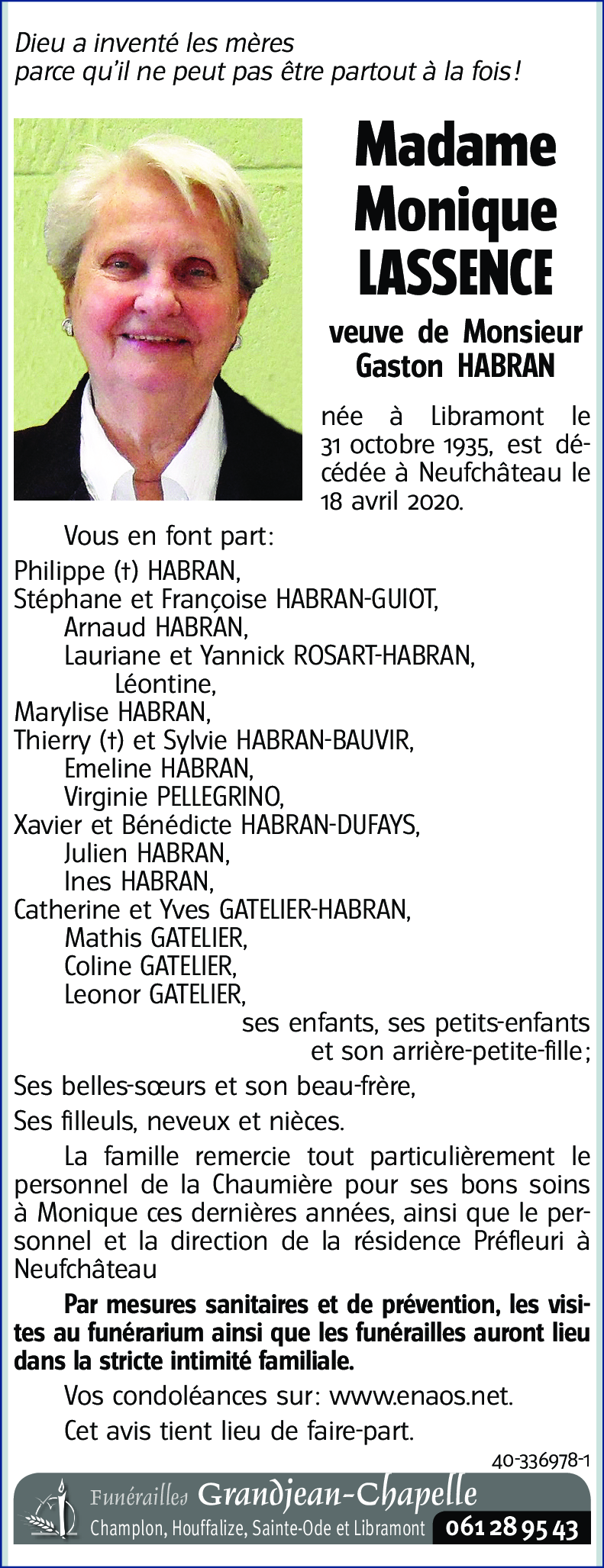 Monique LASSENCE