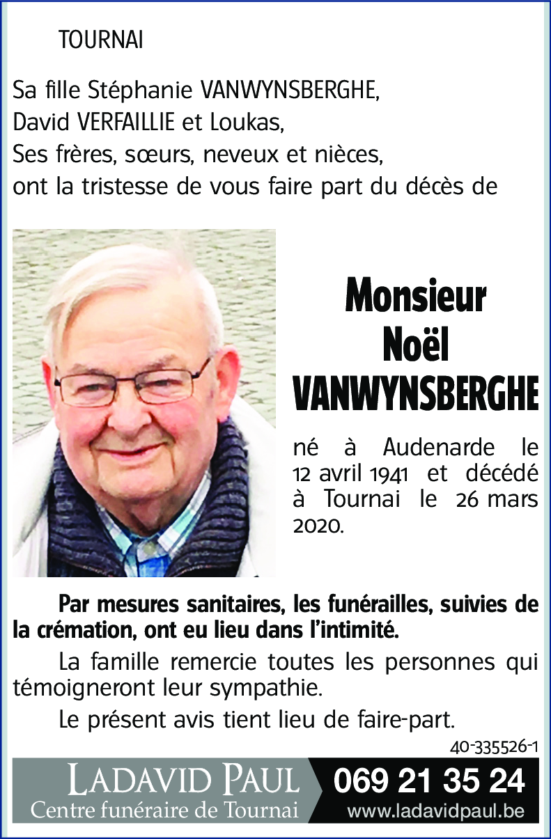 Noël VANWYNSBERGHE