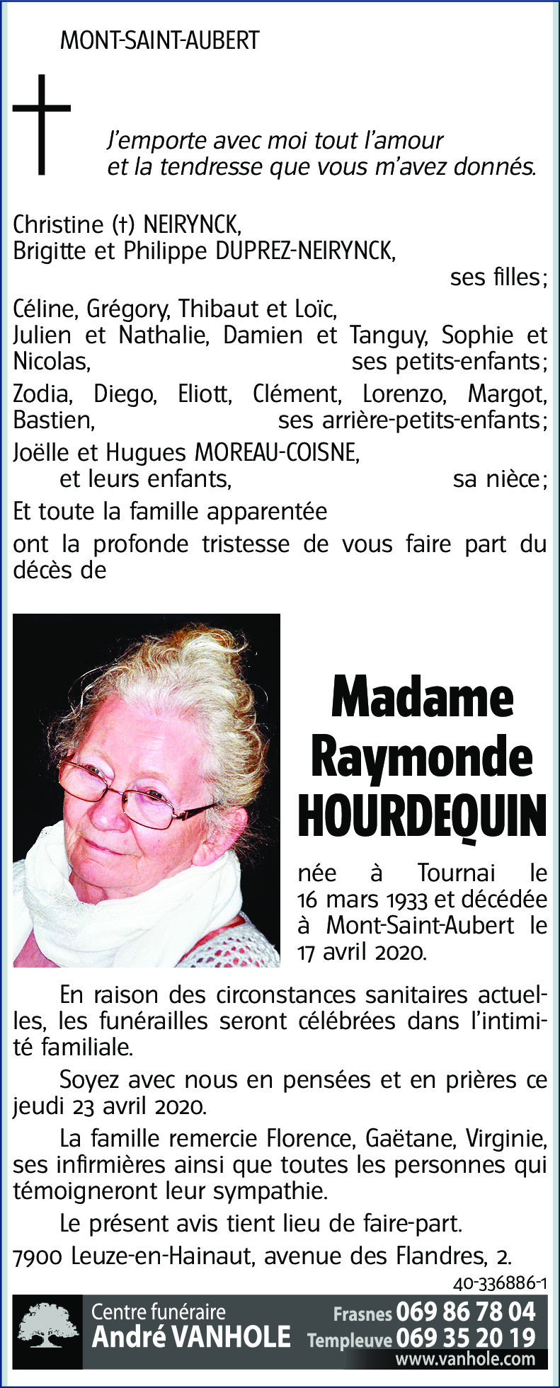 Raymonde HOURDEQUIN