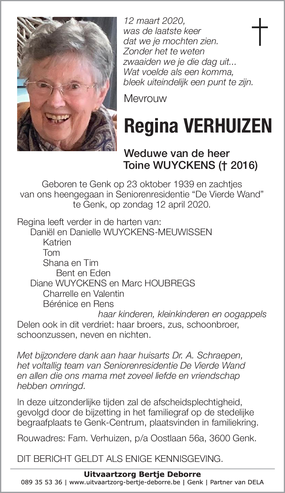 Regina Verhuizen