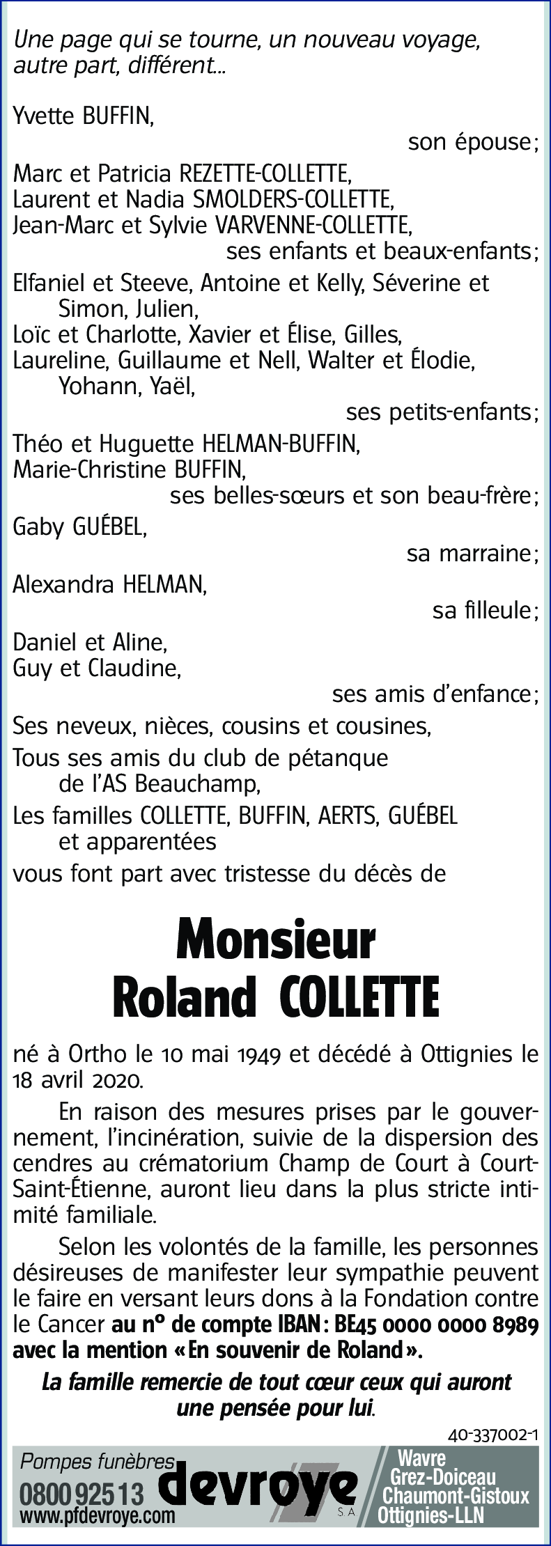 Roland COLLETTE