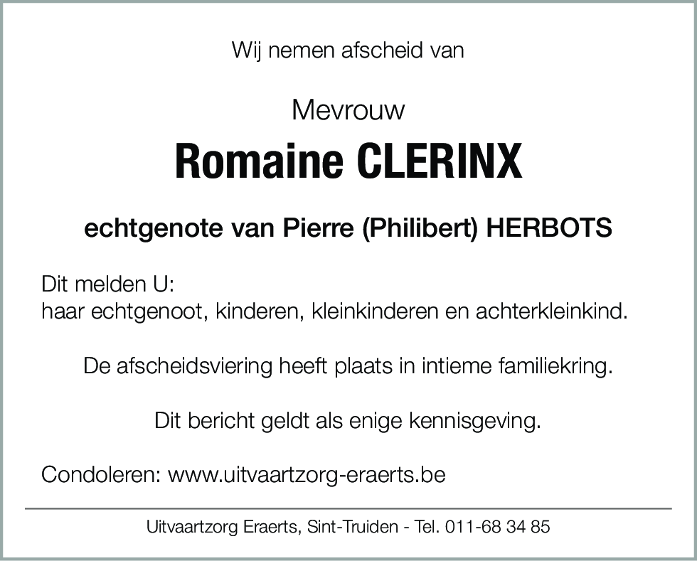 Romaine Clerinx