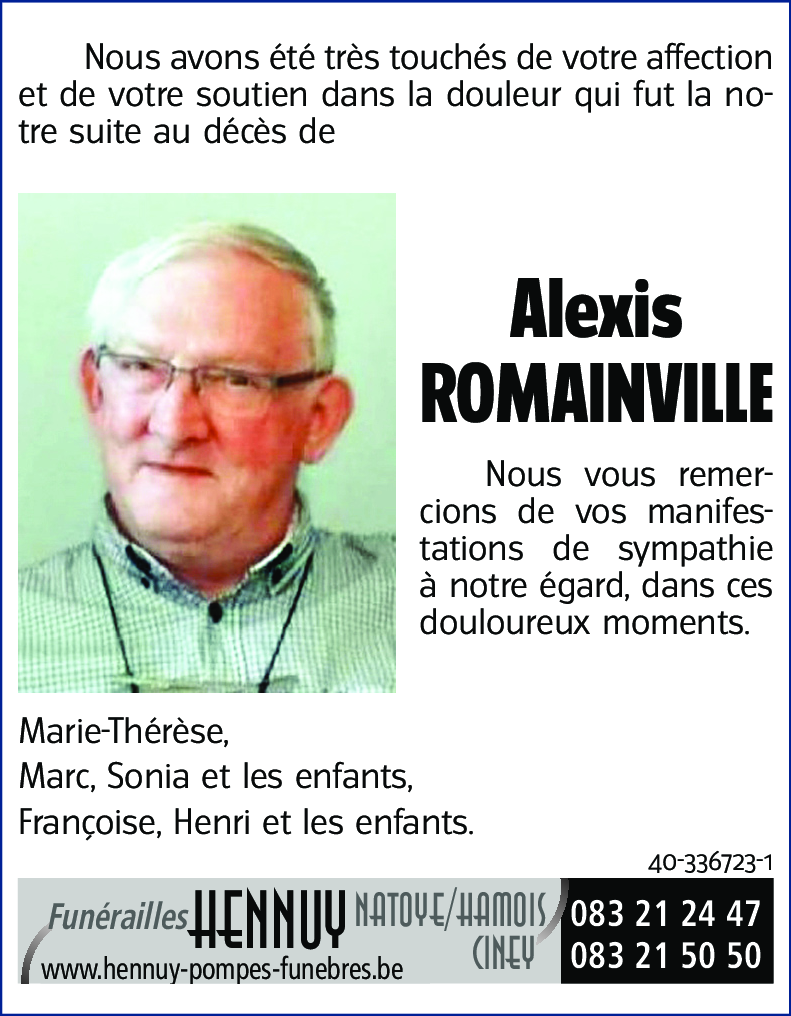 ROMAINVILLE Alexis