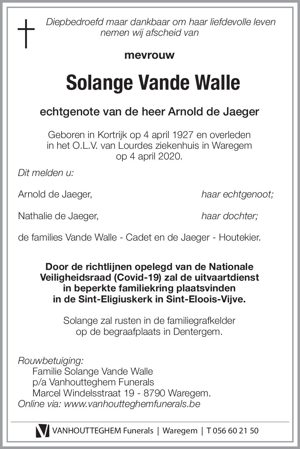 Solange VANDE WALLE