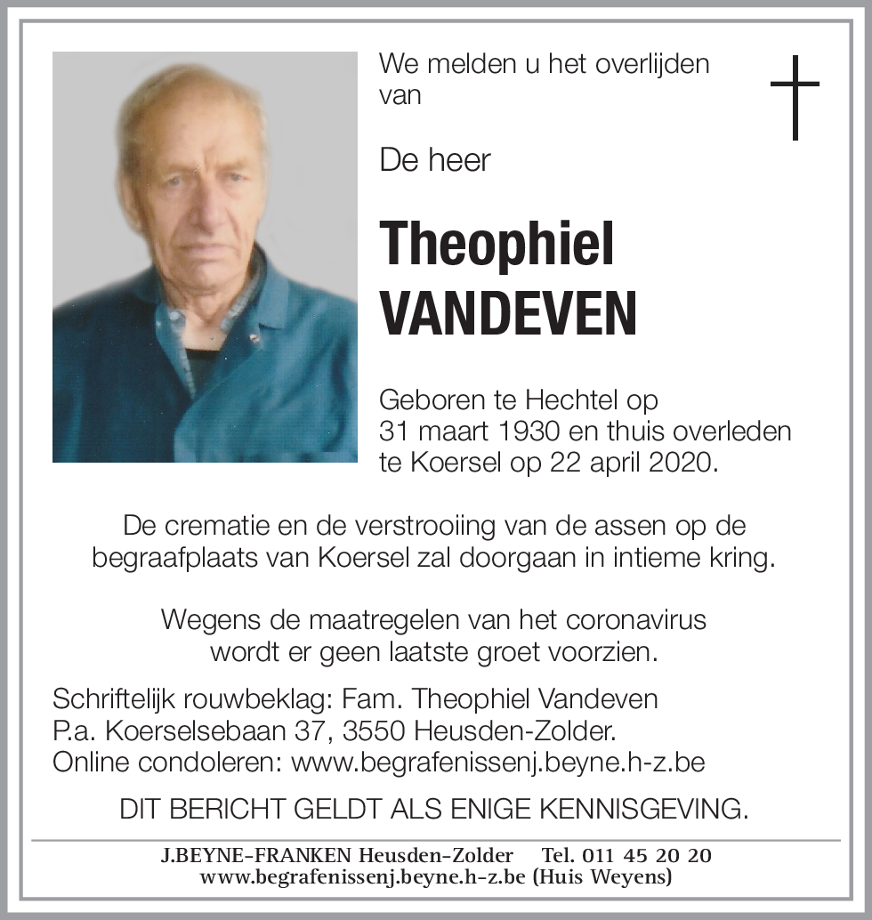 Theophiel VANDEVEN