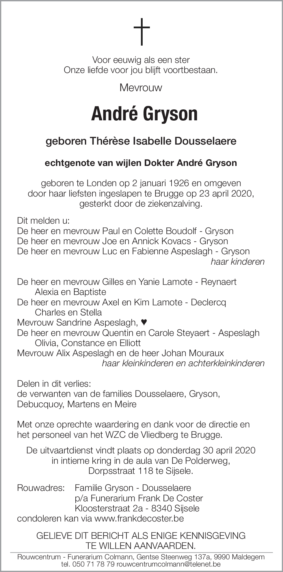 Thérése Isabelle Dousselaere