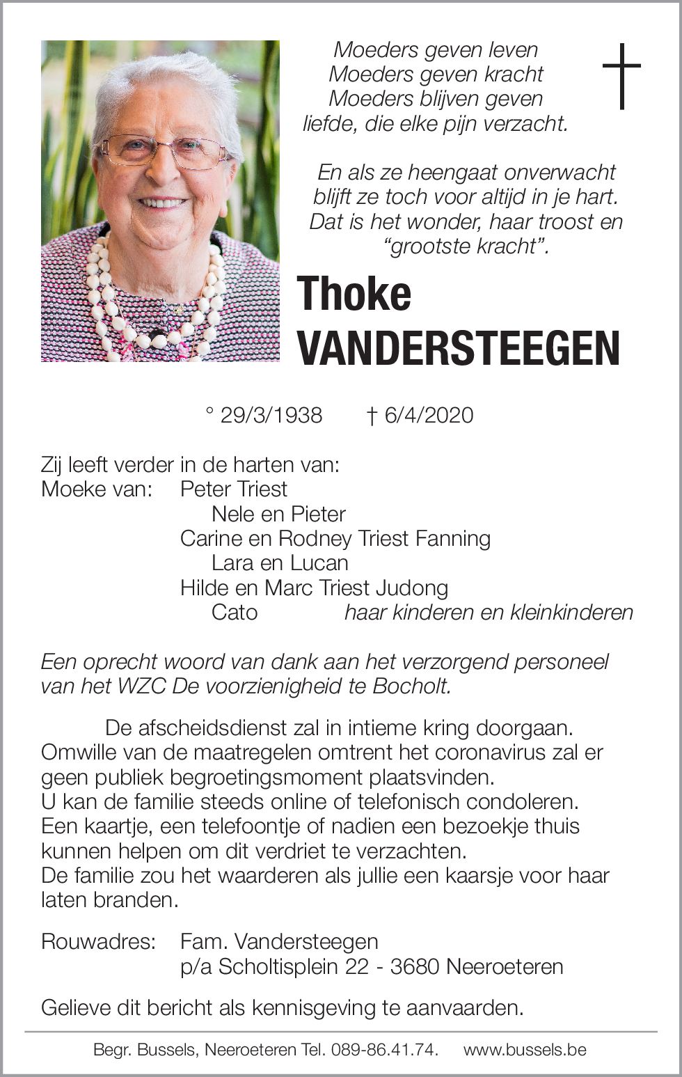 Thoke VANDERSTEEGEN