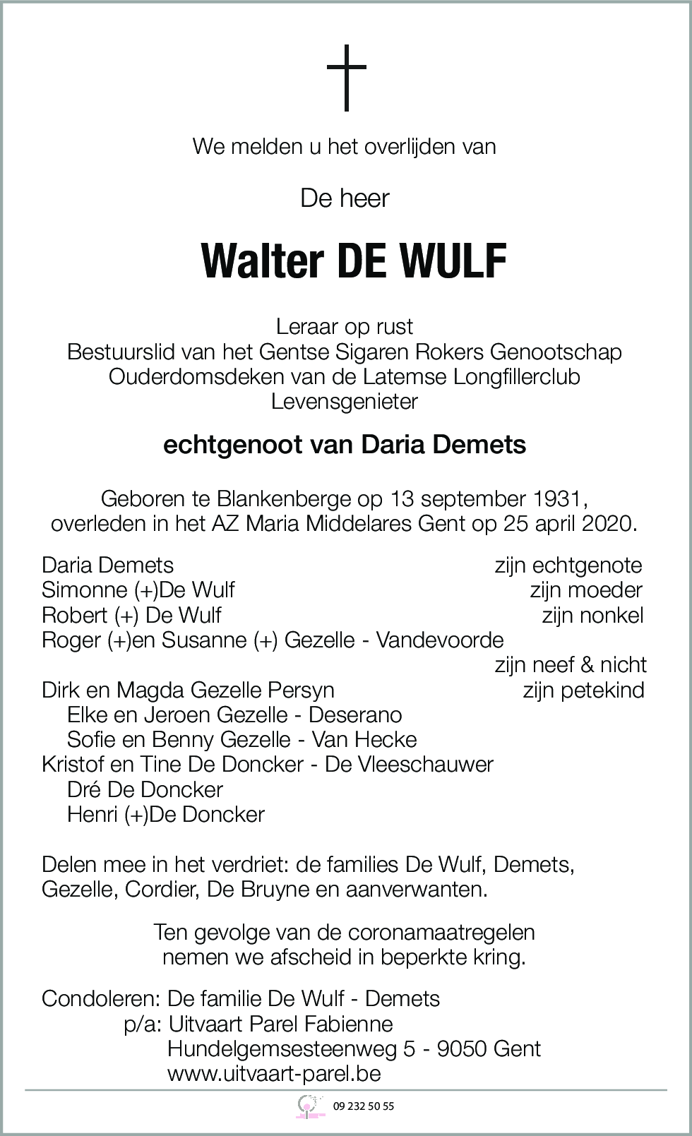 Walter De Wulf