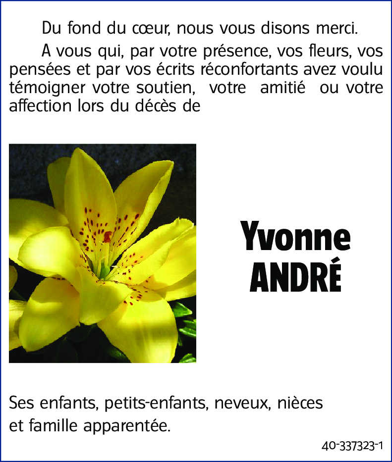 Yvonne ANDRE