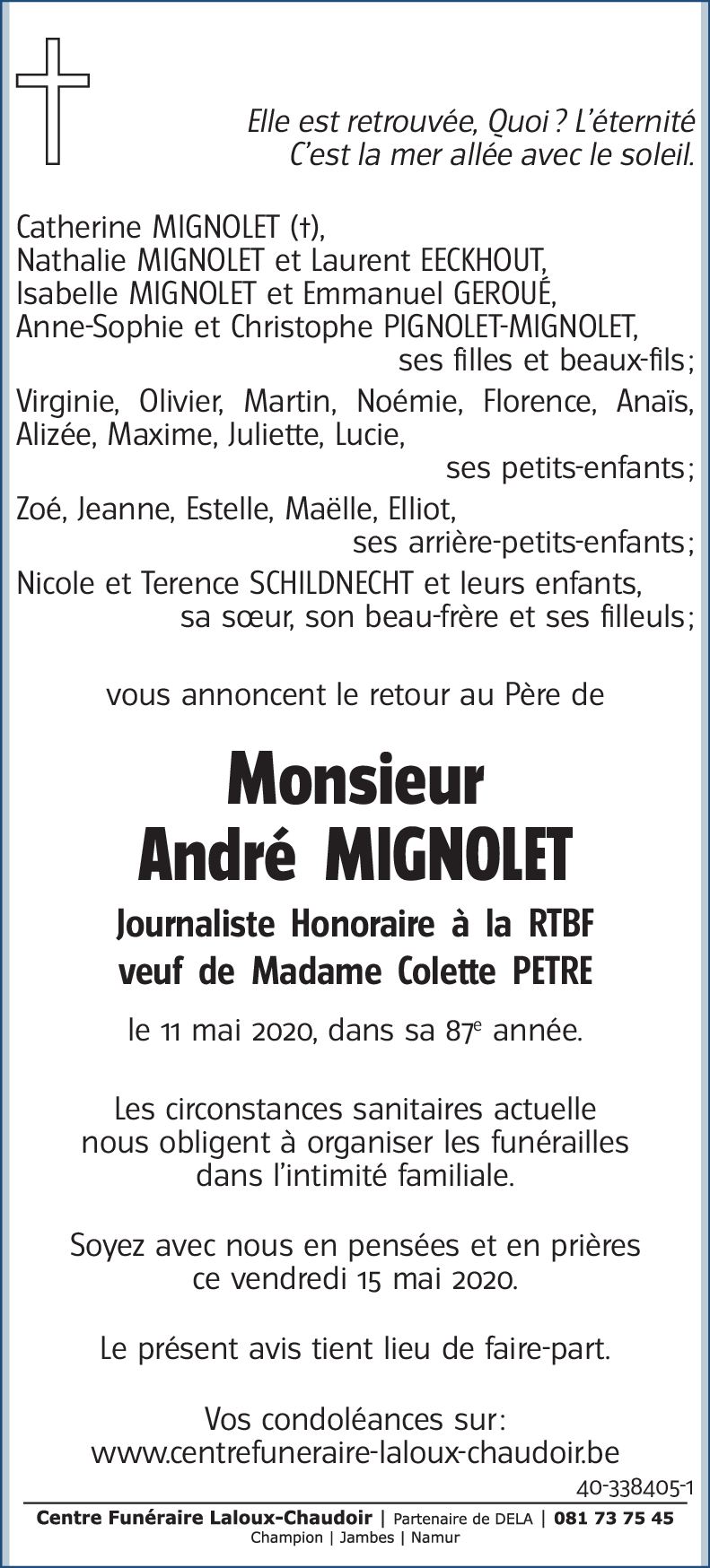 André MIGNOLET