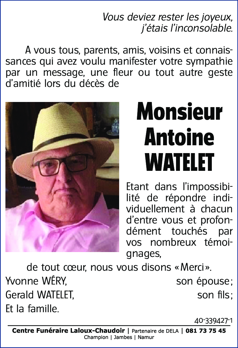 Antoine WATELET
