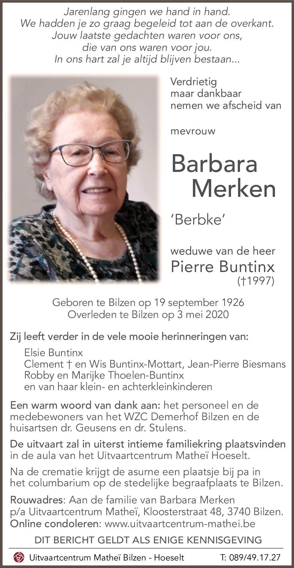 Barbara 'Berbke' MERKEN