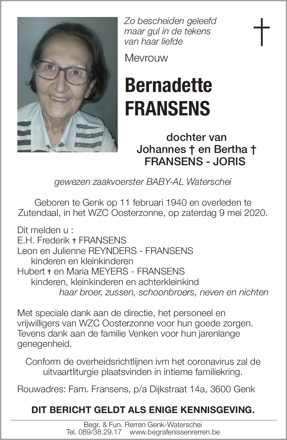 Bernadette FRANSENS