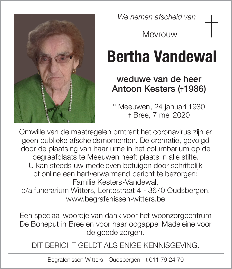 Bertha Vandewal