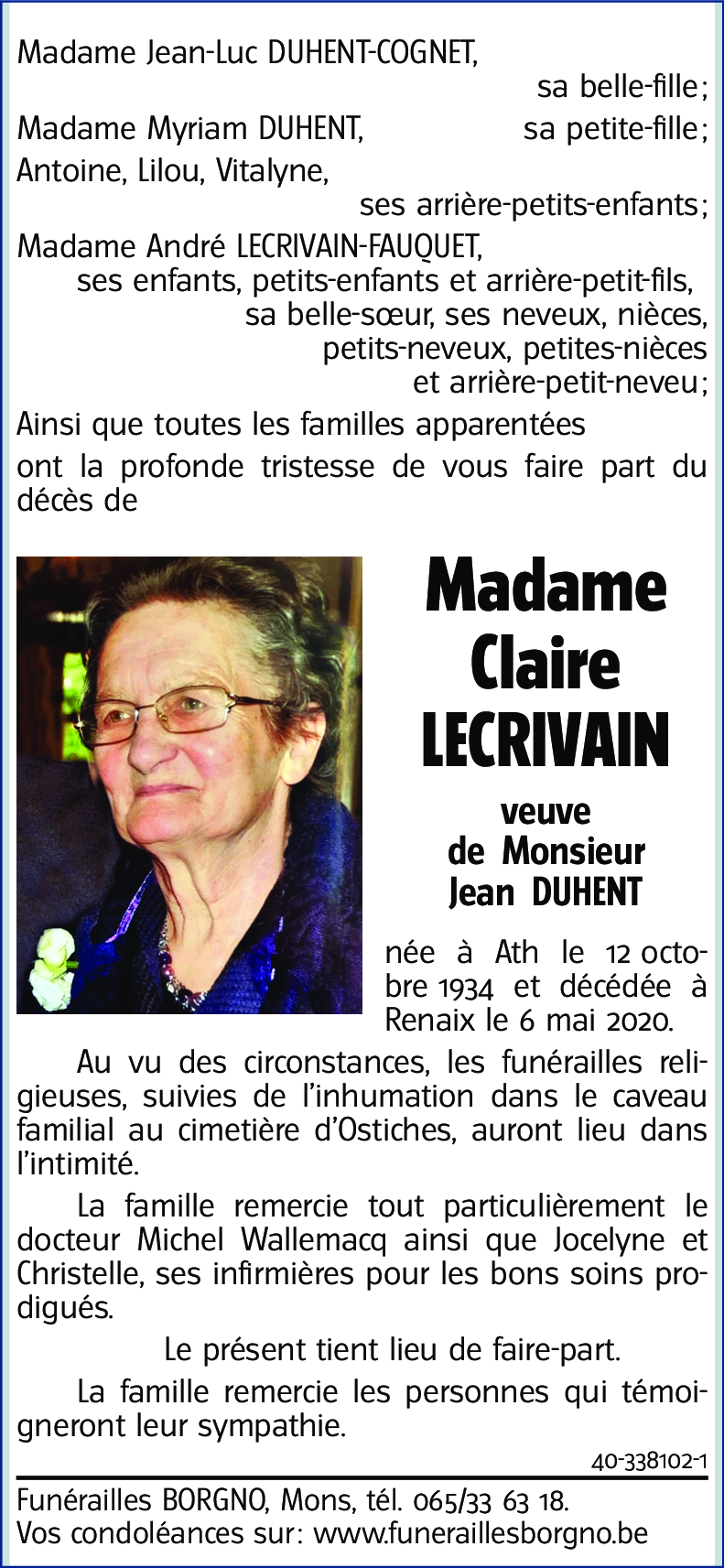 Claire LECRIVAIN