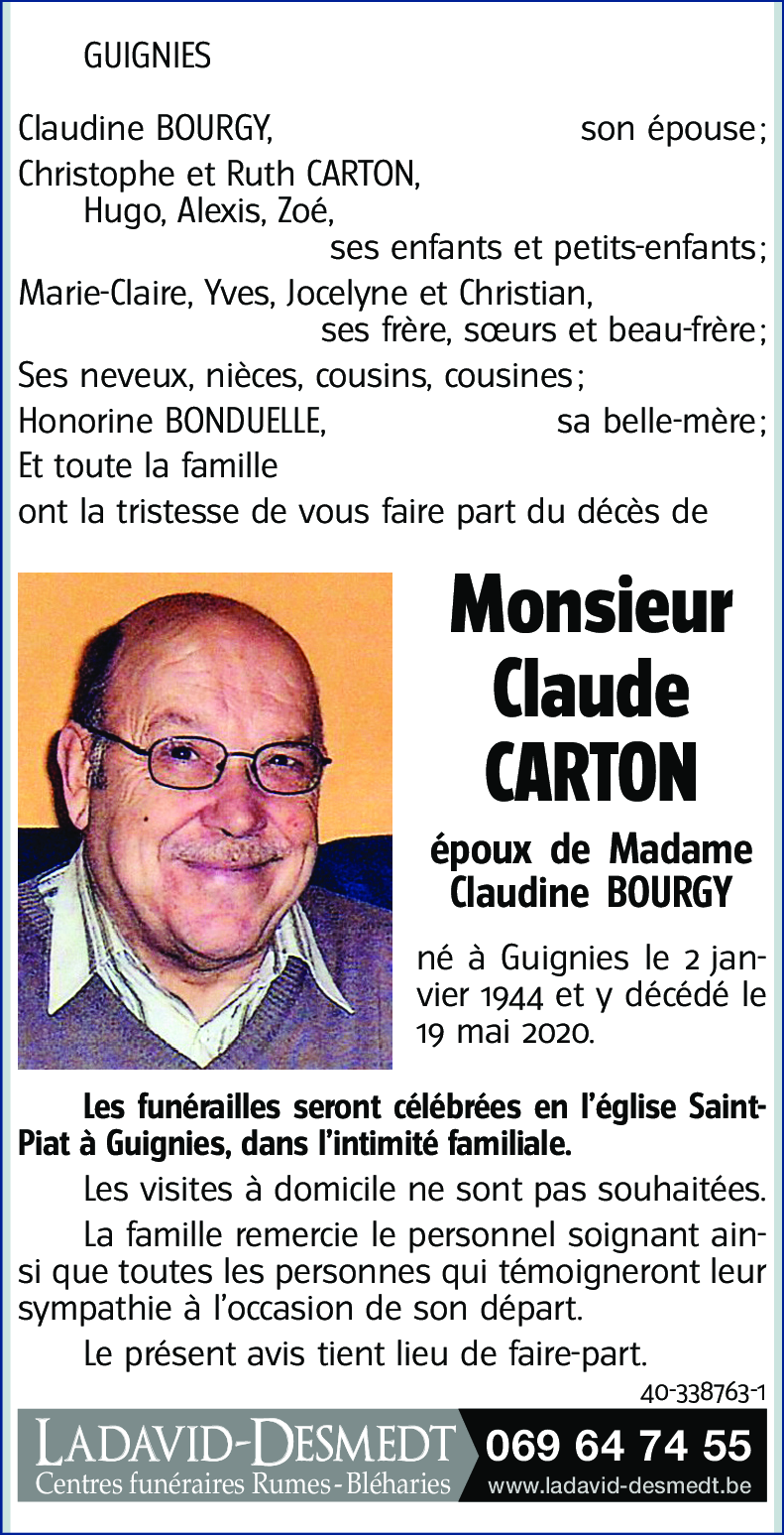 Claude CARTON