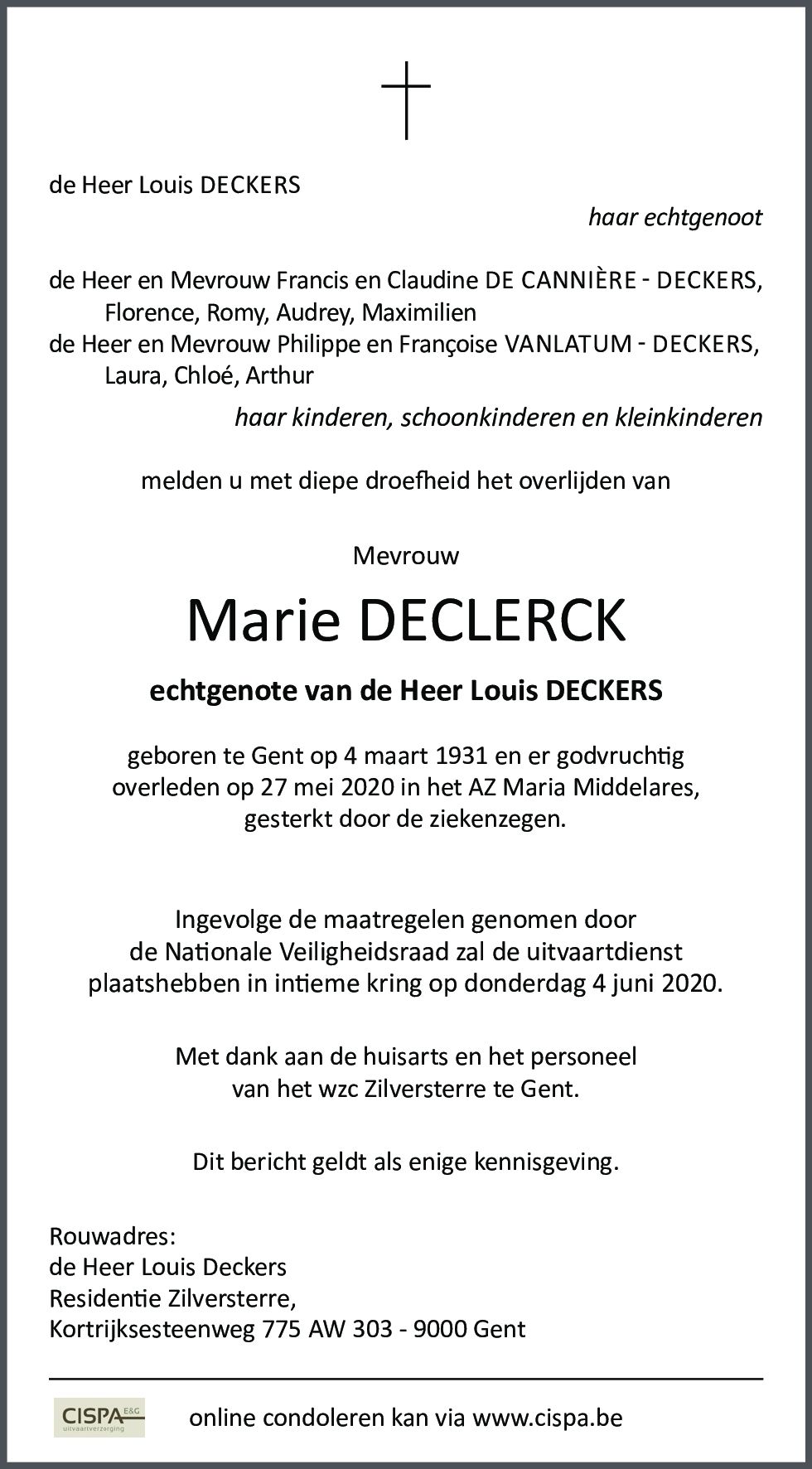 Declerck Marie