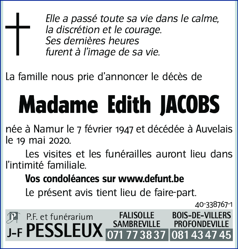 Edith JACOBS